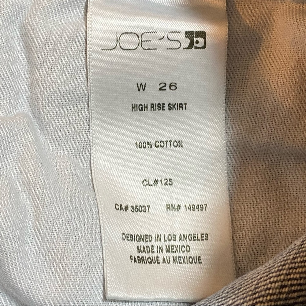 NWT Joes Jeans Sz 26 Women High-Rise Blue Jean Denim Skirt Distressed Frayed NEW - Picture 9 of 9